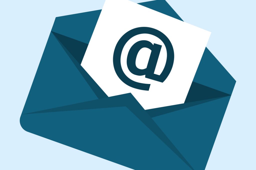 Email marketing  design over white background, vector illustration.